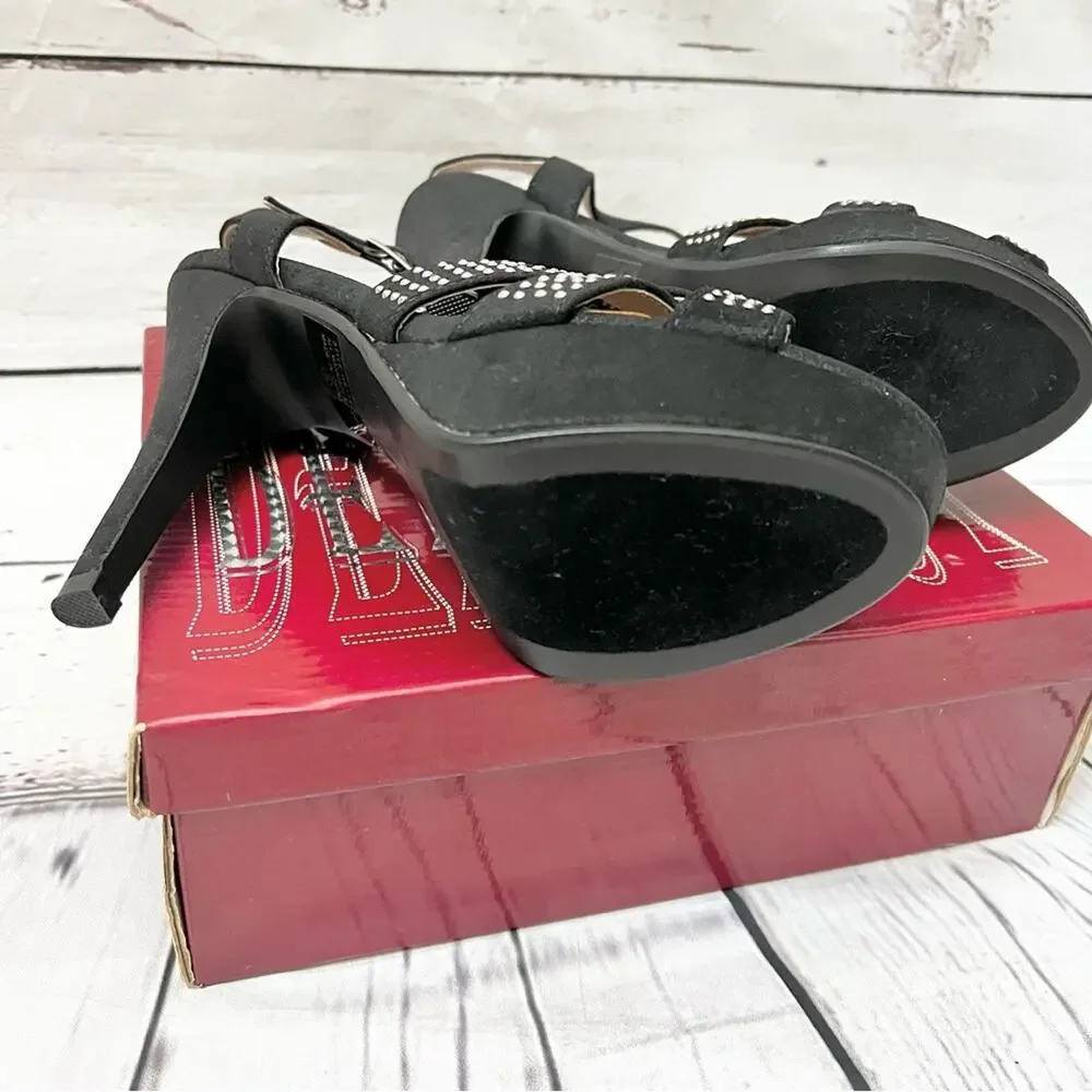 Delicacy Ivetta Platform Heels Size 8 Black NEW!